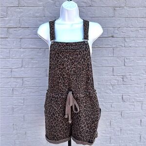 Leopard Print Overalls